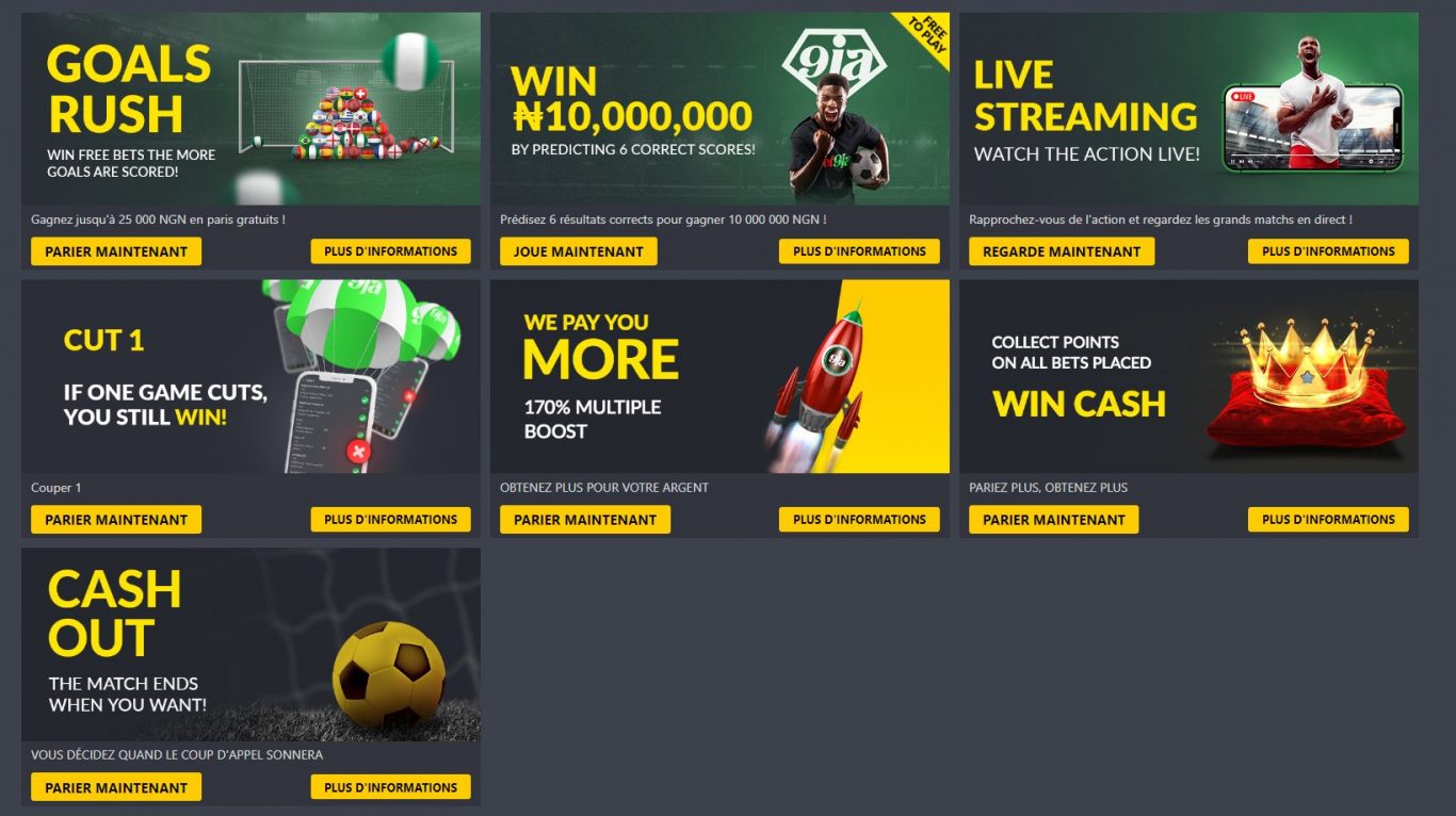 Bet9ja Sport Bonus et Offres Promotionnelles